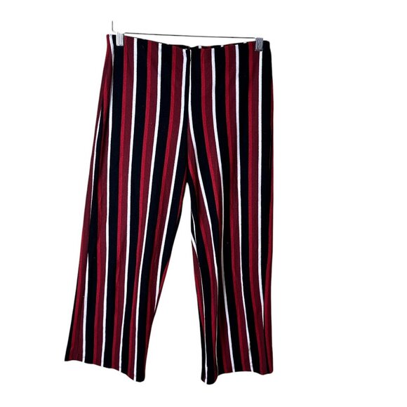 URBAN OUTFITTERS Silence + Noise Pull On Striped Knit Wide Leg Pants Size Medium - Picture 1 of 9
